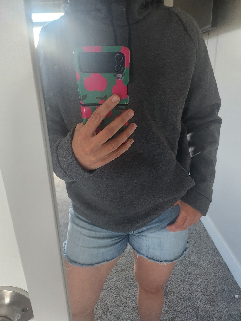 Nike Women's Dark Gray Crewneck Sweatshirt